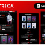 NFTRICA - NFT Project Artist Showcase Elementor WordPress Theme