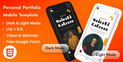 Nairobi - Personal Portfolio CV Mobile HTML Template (LTR + RTL)