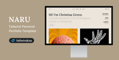 Naru - Tailwind Personal Portfolio Template