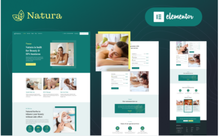 Natura - Beauty & Spa Massage Salon Elementor WordPress Theme