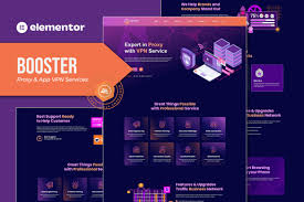 Netric - Proxy & VPN Services Elementor Template Kit