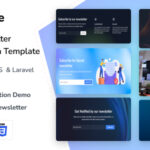 NewsVibe - Laravel Newsletter Section Tailwind Template