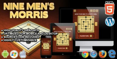 Nine Men's Morris - HTML5 Board Game