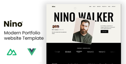 Nino - Modern Portfolio Nuxt JS Template