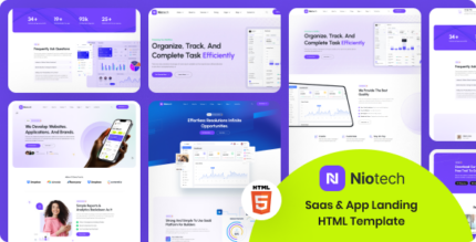 Niotech - Saas & App Landing Page Template