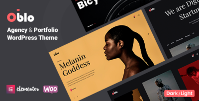 Oblo - Portfolio Agency WordPress Theme