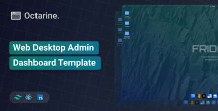 Octarine - Web Desktop React Tailwind Admin Template