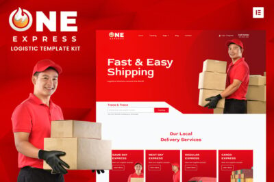 One Express - Logistics & Shipping Elementor Template Kit