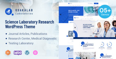 OsakaLab - Science Laboratory Research WordPress Theme