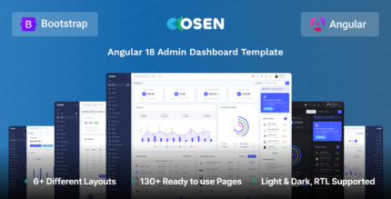 Osen - Angular 18 Admin & Dashboard Template