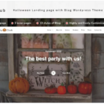 Party Club - Halloween Multifunctions Landing page with Blog Wordpress Theme