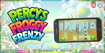 Percy's Froggy Frenzy - HTML5 Platform game