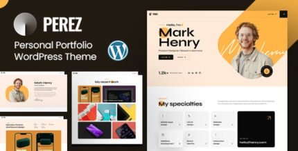 Perez - Personal Portfolio WordPress Theme