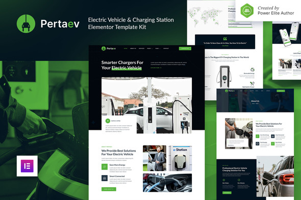 Pertaev - Electric Vehicle & Charging Station Elementor Template Kit Pertaev - Electric Vehicle & Charging Station Elementor Template Kit