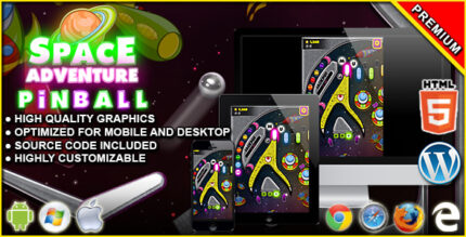 Pinball Space Adventure - HTML5 Arcade Game