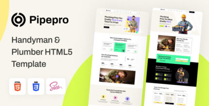 Pipepro - Handyman & Plumber HTML Template