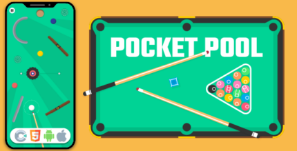 Pocket Pool - Billiards Game, HTML5 Game, Construct 3