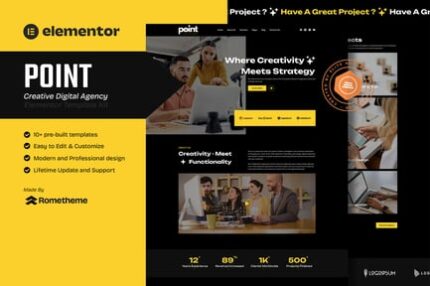 Point - Creative Digital Agency Elementor Template Kit