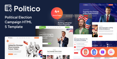 Politico - Political Election Campaign HTML Template