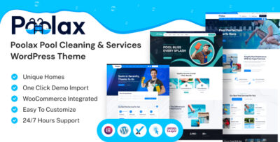 Poolax - Pool Cleaning & Services WordPress Theme
