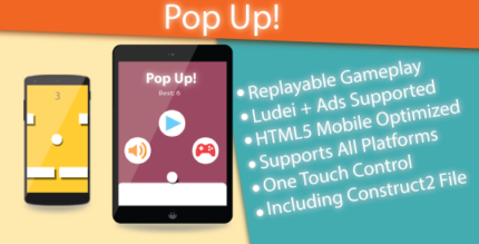 Pop Up! - HTML5 Game (Construct 2 & Construct 3)