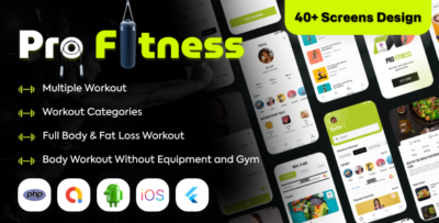 Prefit - Fitness & Home Workout Gym Workout Plan Tracker Flutter App Admin Panel