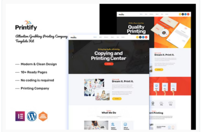 Printify - Printing Company Elementor Template Kit