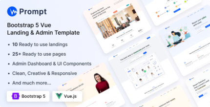 Prompt - Modern & Multipurpose Vue Template