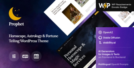 Prophet - Horoscope,Astrology & Fortune Telling WordPress Theme