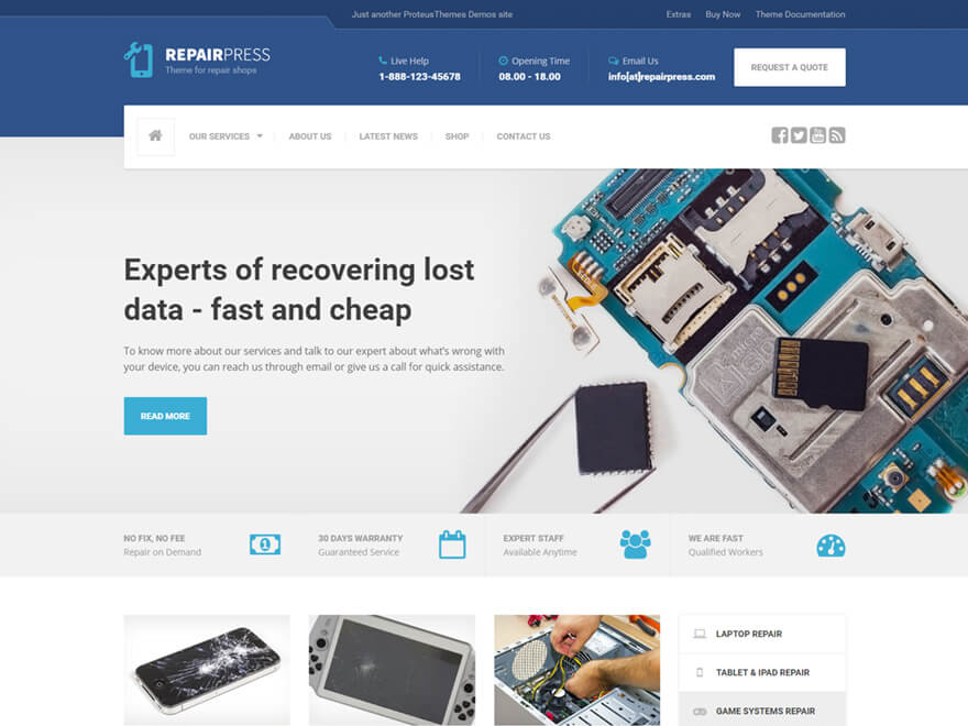 ProteusThemes - RepairPress ProteusThemes - RepairPress