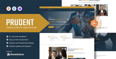 Prudent - Notary Public & Legal Services HTML Template