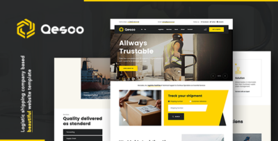 Qesco Logistic Shipping Company WordPress Theme