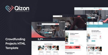 Qizon - Crowdfunding Projects HTML Template