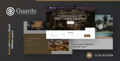 Quardo Deluxe Hotels WordPress Theme