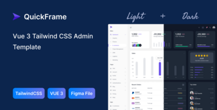 QuickFrame - Vue Admin & Dashboard Template