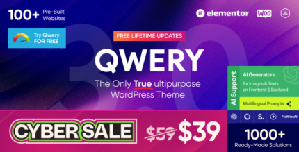 Qwery – Multi-Purpose Business WordPress Theme