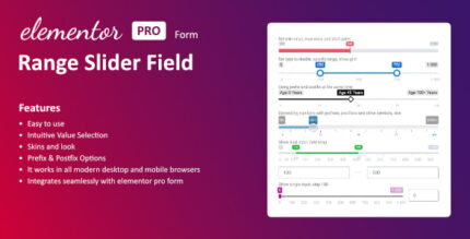 Range Slider Field for Elementor form