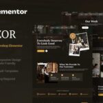 Razor - Modern Barbershop Elementor Template Kit