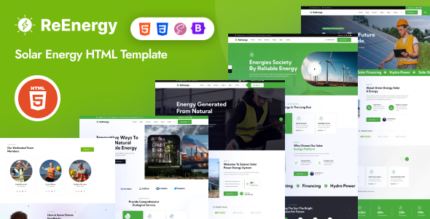 Re-energy - Solar and Renewable Energy HTML Template