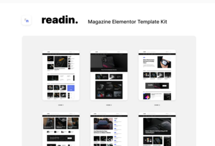 Readin - Blog & Magazine Elementor Template Kit