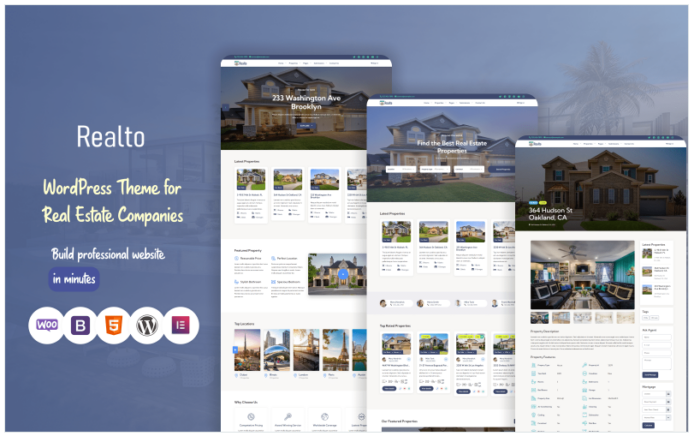 Realto Real Estate WordPress Theme