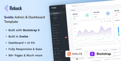 Reback - Svelte Admin & Dashboard Template