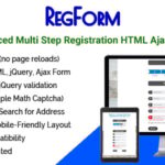 RegForm - Advanced Multi Step Registration HTML Ajax Form
