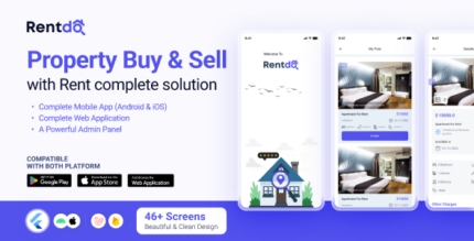 Rentdo - House Rental Mobile App With Web Admin Panel