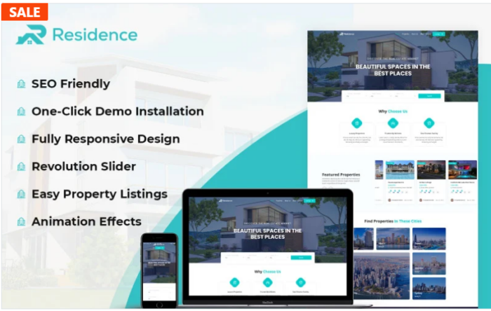 Residence - Real Estate WordPress Theme