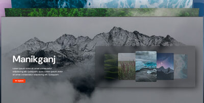 Responsive One-Page Tailwind CSS 3 HTML Template with Hero Carousel Slider with Pure JS