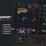 Rhino e-Sports Elementor Template Kit