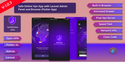 Safe-Online Vpn App with Admin Panel