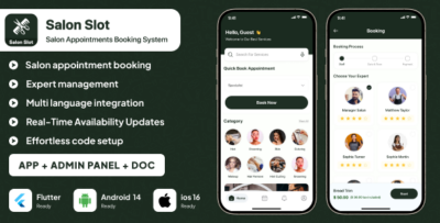 Salon Slot Salon Appointment Booking, Service Management app