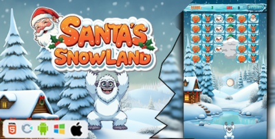 Santas Snow Land - Construct 3 Game (HTML5, AdMob, C3P)